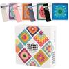 FRUHLING 50 pezzi Granny Square Carte all'uncinetto, colori assortiti e abbinate con fantastici motivi e ottima descrizione