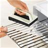 3 PAGEN Spugna in acciaio per barbecue e forno - Spugna per barbecue e spazzola per barbecue - Pulizia efficace e maneggevolezza comoda con manico - Pulizia di forno, teglie da forno UVM - Risultato