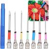 Akozon Ago Magico per Ricamo, Cucitura con Ricamo in Acciaio Punzone Art Needles con Manico Ry Kit Set per Maglieria