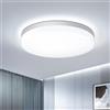 EASY EAGLE Plafoniera LED Soffitto 36W 6500K Bianca Luce 3600LM IP44 Rotonda Moderno Plafoniere per Soggiorno Camera da letto Bagno Cucina Corridoio 23cm