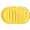 Generic Portasapone in silicone, supporto per saponetta, portasapone autodrenante, contenitore multifunzionale per sapone, piatto portatile per sapone, vassoio antiscivolo (giallo)