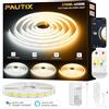 PAUTIX Striscia LED COB CCT WiFi 5M Smart Regolabile 2700K-6500K LED Strip Compatibile con Alexa/Google Assistant/Tuya,640LEDs/m,CRI90+,24V WW/CW LED Strisce per Cucina,Camera e Abitazione Decor