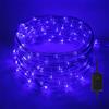 Ikodm Tubo luminoso a LED per esterni, 30 m, 720 LED, con timer e 8 modalità, tubo luminoso per esterni, impermeabile, blu, per giardino, feste, Natale, matrimonio