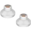 ledscom.de 2 lampade da soffitto/portalampada ELEKTRA, porcellana, bianco lucido, 1x E27 max. 300 W
