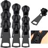 Alluring Metallo Cursore Cerniera Ricambio, Alluring Cerniera Lampo, Tiretti per Cerniera in Metallo per Cerniera Rimovibili, Eclair Adatti per Vestiti, Jeans, Valigie