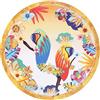 Les Jardins de la Comtesse - Piatto da dessert in melamina - Pappagalli Bahia - Ø 23 cm - Multicolore - Servizio da tavola - Stoviglie quasi infrangibili MelARTmine