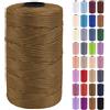 Uiopa Fettuccia per Borse a Uncinetto, 3mm x 200m Filato Uncinetto in Polipropilene, Filo Crochet Yarn per Borse, Fai da Te, Decorazioni, Artigianato