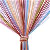 Vidillo Tenda a fili per porta, pannello a frangia per finestra, divisorio per stanze, casa, patio, camera da letto, decorativa, con nappe, fili argentati, per matrimoni, caffetteria, ristorante Multi-color