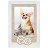 Generico Cornici Fotografiche per Animali domestici in Legno Foto 10x15 cm con Decori a Rilievo - PortaFoto Ricordo per Cani, Gatti e Ricordi Speciali - Regalo Amanti Animali (Zampa, Legno, 10x15)
