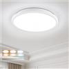 Sweier Plafoniera LED Soffitto Dimmerabile 30cm, 24W Lampada da Soffitto con Telecomando, Plafoniera Bagno IP54 Impermeabile, 2800LM Plafonaia rotonda, adatta per cucine camere da letto corridoi