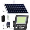 INTELAMP Lampade Solari per Esterno con Sensore di Movimento, 12000mAh 3000LM, Luci Solari per Esterno con Telecomando, Lampada Solare Super Luminosa per Esterni con Cavo da 5m, IP65
