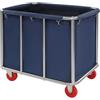 LKHDONG Carrello portabiancheria commerciale con ruote, grande portabiancheria con sacchetti rimovibili, per la biancheria Home Hotel 90 x 65 x 80 cm (blu)
