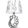 Aigostar Lampada da Tavolo in Ceramica, Moderna Lampada da Comodino con Paralume in Tessuto, Attacco E14, max.40W, Abat Jour da Comodino per Camera da Letto, Soggiorno (senza Lampadina) -H310mm