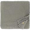 LINEN & COTTON Coperta Plaid Copriletto Waffel in Misto Tessuto Enzo - 48% Lino, 52% Cotone, Colore Grigio (180 x 230 cm) Copridivano Trapunta Estivo Inverno per Letto Divano Singolo Matrimoniale