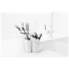 BLIMPLUS - Scolaposate Gocciolo Arctic White 4 Scomparti Drenaggio Acqua - Organizzatore Posate Lavello - Made in Italy