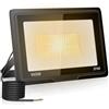toobettp 100W Faretto LED da Esterno, 10000LM 3000K Bianco Caldo Faretti