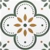 MORCART Peel e Stick Piastrelle per pavimenti in vinile 10 fogli 20x20cm Adesivi decorativi per piastrelle per pavimento, parete, camino, casa dell'animale domestico (fiore verde)
