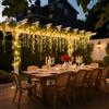 UISEBRT Tenda Luminosa Esterna 15M 600 LED, Catena Luci Nataliazie con 8 Modalità, IP44 impermeabile, Bianco Caldo, per Interno, Esterno, Giardino, Natale, Matrimonio, Feste, Halloween