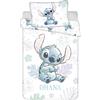 Jerry Fabrics Stitch Copripiumino Neonato 100x135 + Federa 40x60 100% Cotone Disney | Lettino bebè | Cotone naturale morbido traspirante | Disney ufficiale | 0-3 anni | Lettino sbarre | Lavabile in lavatrice