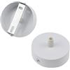 Alppihym 2 pezzi metallo bianco baldacchino luce pendente soffitto copertura baldacchino 80mm connettore plafoniera metallo scatola di giunzione, accessorio luce