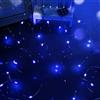 Dalugo luci stringa alimentate a batteria, 50 LED 5M/16FT micro filo d'argento LED luce lucciola decorazione fai da te per camera da letto barattoli da parete (Blu)