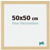 Yd. Cornice 50x50 cm Acero Decorativo - Cornice in MDF Mura | Your Decoration, Vetro acrilico antiriflesso, Montaggio a parete, Adatta per foto, poster o puzzle, Made in Holland