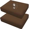 UWOBTN 1/2/4 Piezas Copri Cuscino Divano Esterni Impermeabile, Fodere per Seduta Patio con Cerniera Rimovibili Copriseduta per Interni ed Esterni, Patio, Giardino Mobili in Rattan(A5,60x60x10cm (2pcs))
