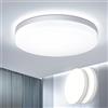 EASY EAGLE Plafoniera LED Soffitto 48W, Lampada Soffitto LED 6500K 4800LM Plafoniera Bagno Rotonda Ø30CM Plafoniere da Ufficio Luce Soffitto per Camera da Letto, Cucina, Soggiorno (Pack of 2)