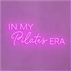LEMST Luci al Neon Da Parete In My Pilates Era Insegna Al Neon Luce A LED Luminosità Regolabile Per Studio Wellness Centro Fitness Palestra Spazio Yoga Decorazione Da Parete 50cm(Rose Red)