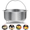 Aurinovellia Cestello Cottura a Vapore Inox 304, Multifunzione Vapore Cesto, Verdure Cestello per Cottura, Cestello Cottura per Cuocere a Vapore Riso, Uova, Patate Dolci e Scolare Le Verdure, 20 CM