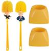 EnixwH 2 Scopino Bagno WC, Scopino WC con Supporto Novità | Creativa Portascopino Divertente Spazzolino Water Spazzola per Pulizia Del Gabinetto con Supporto, Regali Originali e Novità