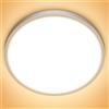 NIBSHOOM Plafoniera LED Soffitto, IP44 Lampadario Soffitto 24W, 3000K Lampada Luce Moderna per Camera da Letto, Bagno, Cucina, Soggiorno, Ufficio, Balcone, Bianco Naturale, Ø30cm