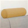 Rr tianshi Cuscino rotondo di supporto per divano, bracciolo, letto, divano, poggiatesta, cuscino lombare, supporto per testa, collo e gambe (12 x 12 x 50 cm, giallo)