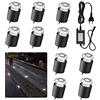 Arotelicht Faretto a LED da incasso da 12 V, IP67, impermeabile, 0,6 W, diametro 32 mm, per interni, esterni, terrazza, cucina, giardino, luce decorativa (Bianco naturale, 10 sets)