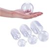 VOSSOT Palla di plastica Acrilico, 30 PCS Palline in Acrilico Riempibili, infrangibili in plastica trasparente da appendere e da rimuovere, adatte per riempire decorazioni natalizie e gadget