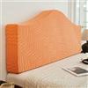 ZCXRYFL Copritestiera Letto In Velluto Jacquard, Elastico Copertura Per Testiera Per Letto Matrimoniale Singolo, Fodera protettiva antipolvere Per Testata In Pelle/Imbottite/Legno/Irregolari(100-120cm,Orange)