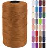 Uiopa Fettuccia per Borse a Uncinetto, 3mm x 200m Filato Uncinetto in Polipropilene, Filo Crochet Yarn per Borse, Fai da Te, Decorazioni, Artigianato