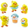 YskerrigToy Figurine di anatra, 6 Pezzi Mini Figurine di Duck, Decorazioni per Torte Anatra, Miniature Figure Duck, Decorazioni di Torte, Regali di Compleanno, Decorazioi per Tort Tavola