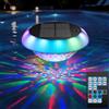 Idealife Luce per Piscina Solare,LED Rotante 360°,Cambio Colore RGB con Telecomando | Idealife Lampada Galleggiante Piscine Solare,Impermeabile IP67,Modalità di Luce e Timer,Decorazione per Piscina,Laghetto,Spa