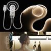 PAUTIX USB Striscia LED COB 5V con Rilevatore di Movimento Bianco Naturale 4000K 3M,960LED Dimmerabile CRI90+ Nastro LED Autoadesivo per Scale, Camerette, Armadi, Lampade da Letto