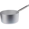 Baldassare Agnelli Pentole Agnelli Linea Alluminio 3 mm Professionale Casseruola Alta con Manico Inox, Argento, 24 cm