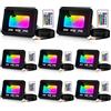 Ikodm Proiettore RGB da Esterno con Telecomando, 8 Proiettore LED Cambia Colore da 20 W, Faretto Intelligente Impermeabile IP66, 16 Colori 5 Modalità per Feste in Giardino, Cortile, Natale
