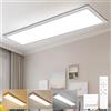 Oraymin Plafoniera LED 120x30 cm, Dimmabile e Memoria, 40W 4800LM, 3000K-6500K, Bianca, Per Cucina e Soggiorno