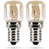HEITECH Promotion GmbH Heitech, 2 lampadine da forno, 15 W, E14, resistenti al calore fino a 300 gradi, per forno, forno, forno, forno a microonde, lampada da forno con capsula T22 e 2100 K