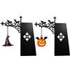 Lergas Lampada a sospensione per libreria, per Halloween, cappello da strega + zucca, 2 pezzi