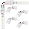 LED ATOMANT 4x Conector Flexible en L a 90 gradi Tiras LED Monocromo 10mm | Collegamento senza saldatura