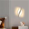 Dorlink Applique da Parete Interno, Plafoniera LED Parete, Lampada da Parete, Applique Camera da Letto Moderno, 3000K Bianca Fredda, Appliques Foglia per Corridoio, Soggiorno, Scala, Bagno 12W