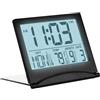 MMOBIEL Orologio Digitale LCD da Viaggio Pieghevole con Retroilluminazione - Orologio Digitale con Indicazione di Giorno, Data e Temperatura - Sveglia da Tavolo