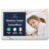 Ferò Cuscino Bambini Antisoffoco 30x50x5,5cm in Memory Foam, OEKO-TEX® e CertiPUR™, Cuscino Asilo con Federa Rimovibile all'Aloe Vera, Guanciale Letto Bambino Traspirante, 100% Made in Italy