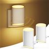Suright Luce Notturna per bambini con spina, 2 Pezzi Luce Notturna da Presa con | sensore di movimento e sensore di luce, luce bianca calda 3000K, dimmerabile 1-100LM, adatta per cameretta, corridoio, scale